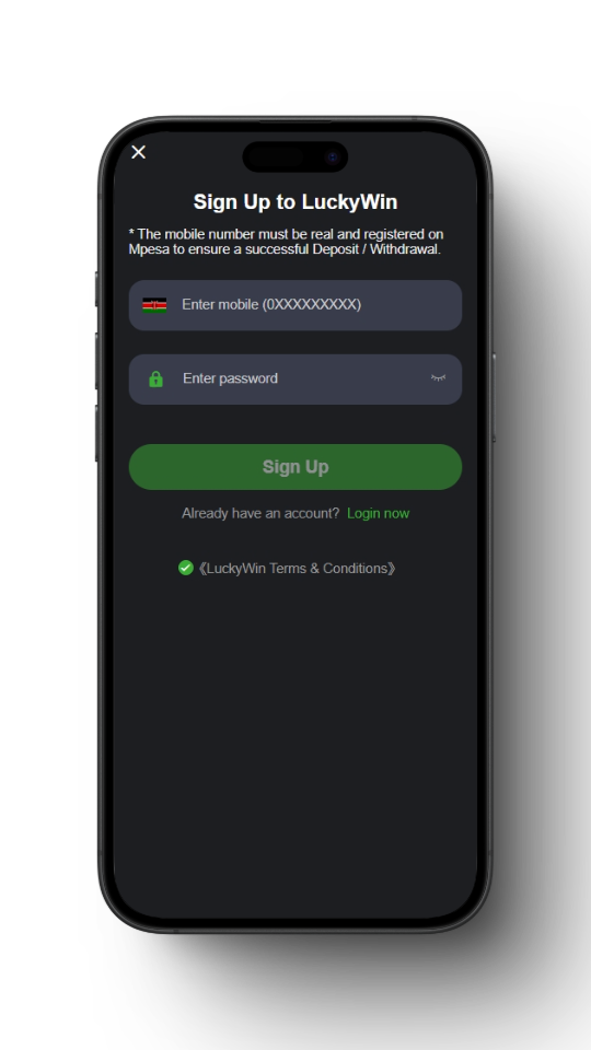 LuckyBet Register